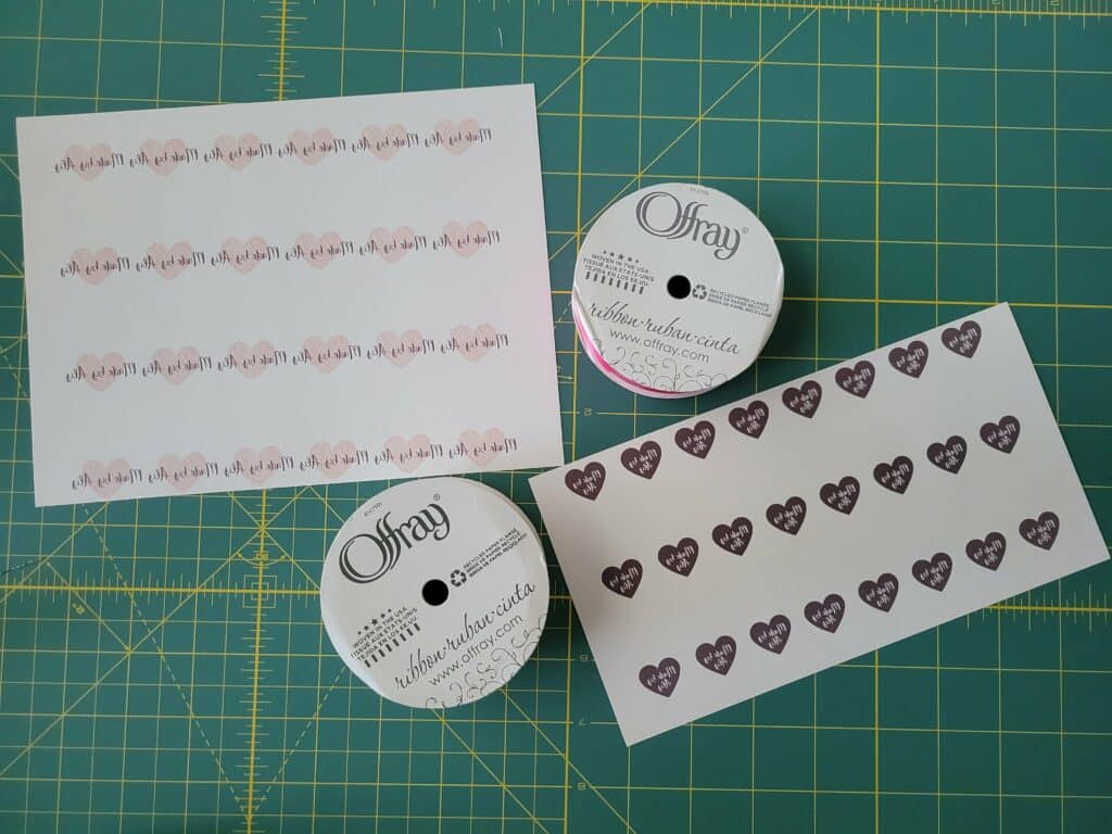 sublimation on ribbon to make clothing tags