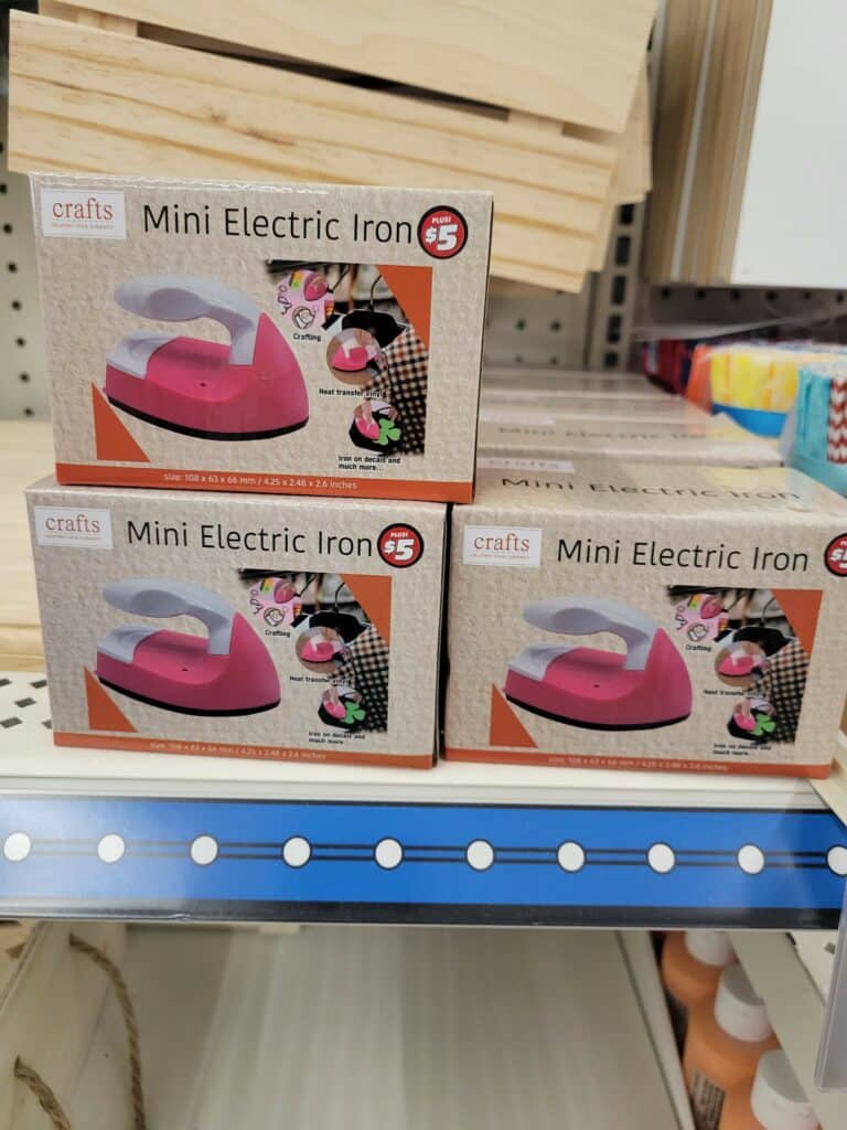 dollar tree mini iron