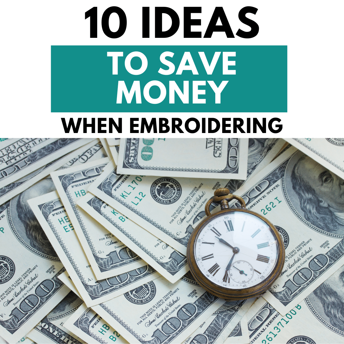 money-saving embroidery ideas