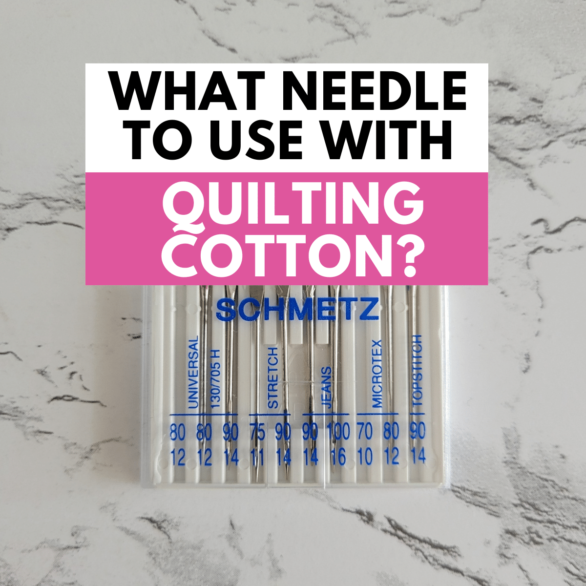 what size needle for sewing cotton