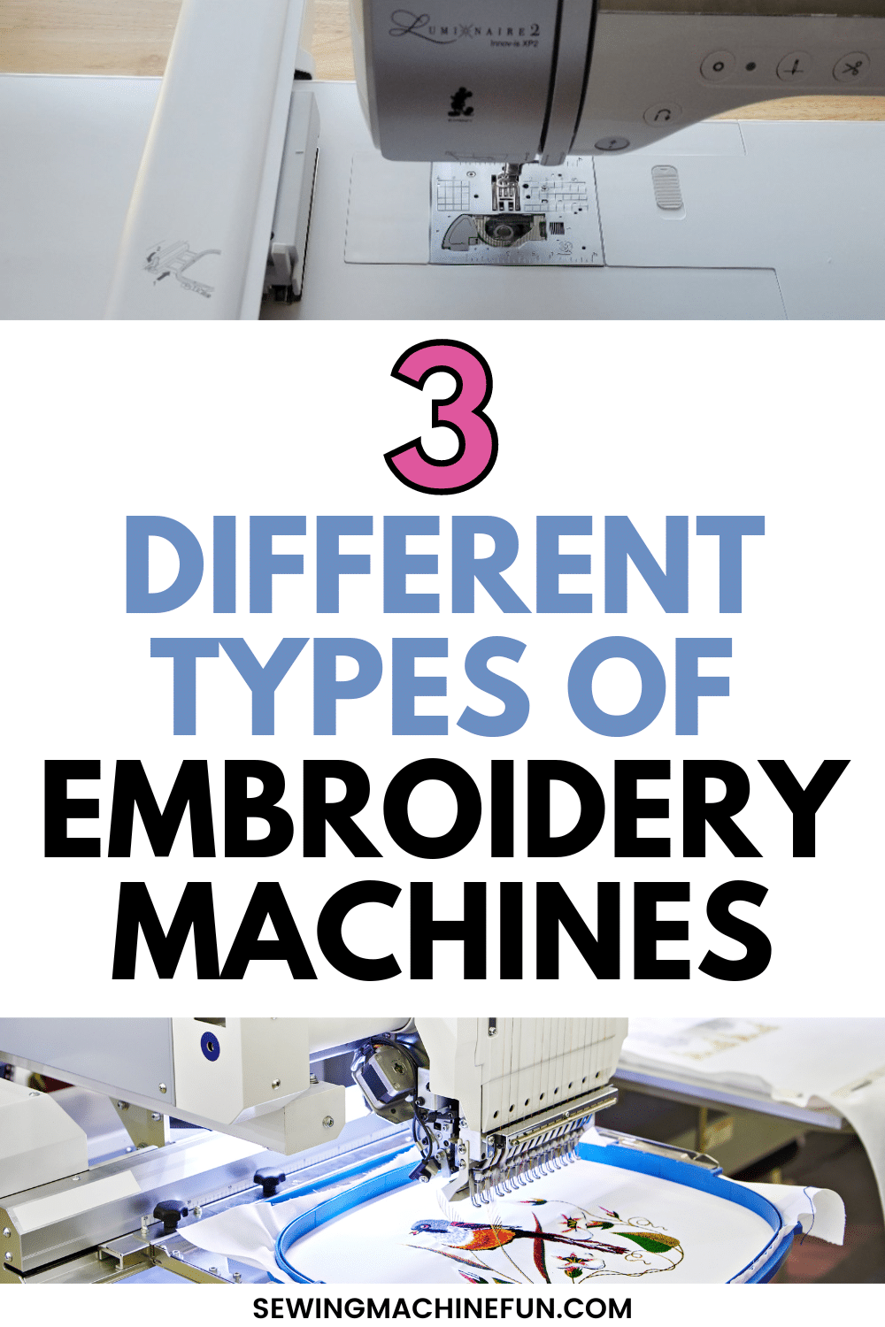 different types of embroidery machines