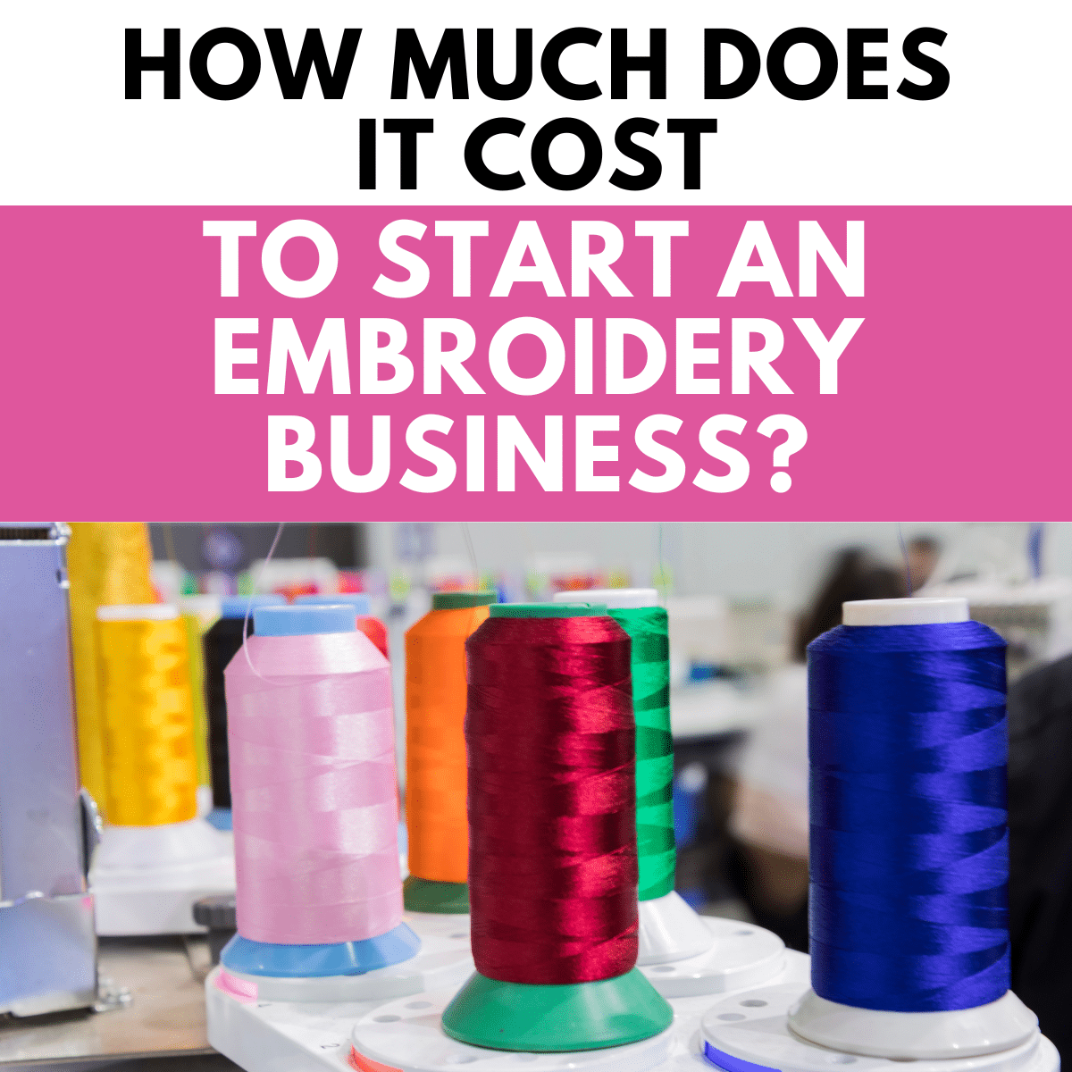 embroidery business startup costs