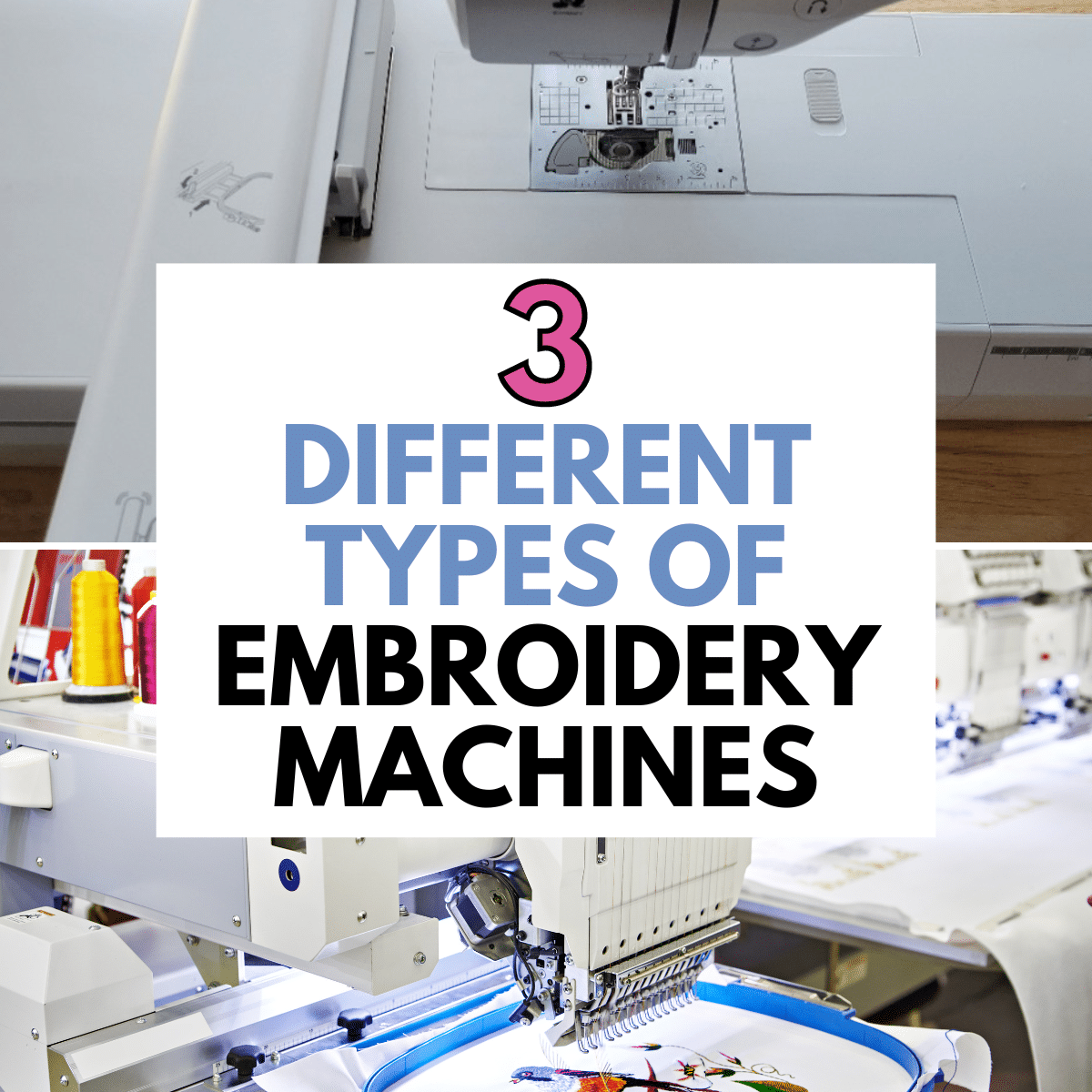 types of embroidery machines for businesses and home use