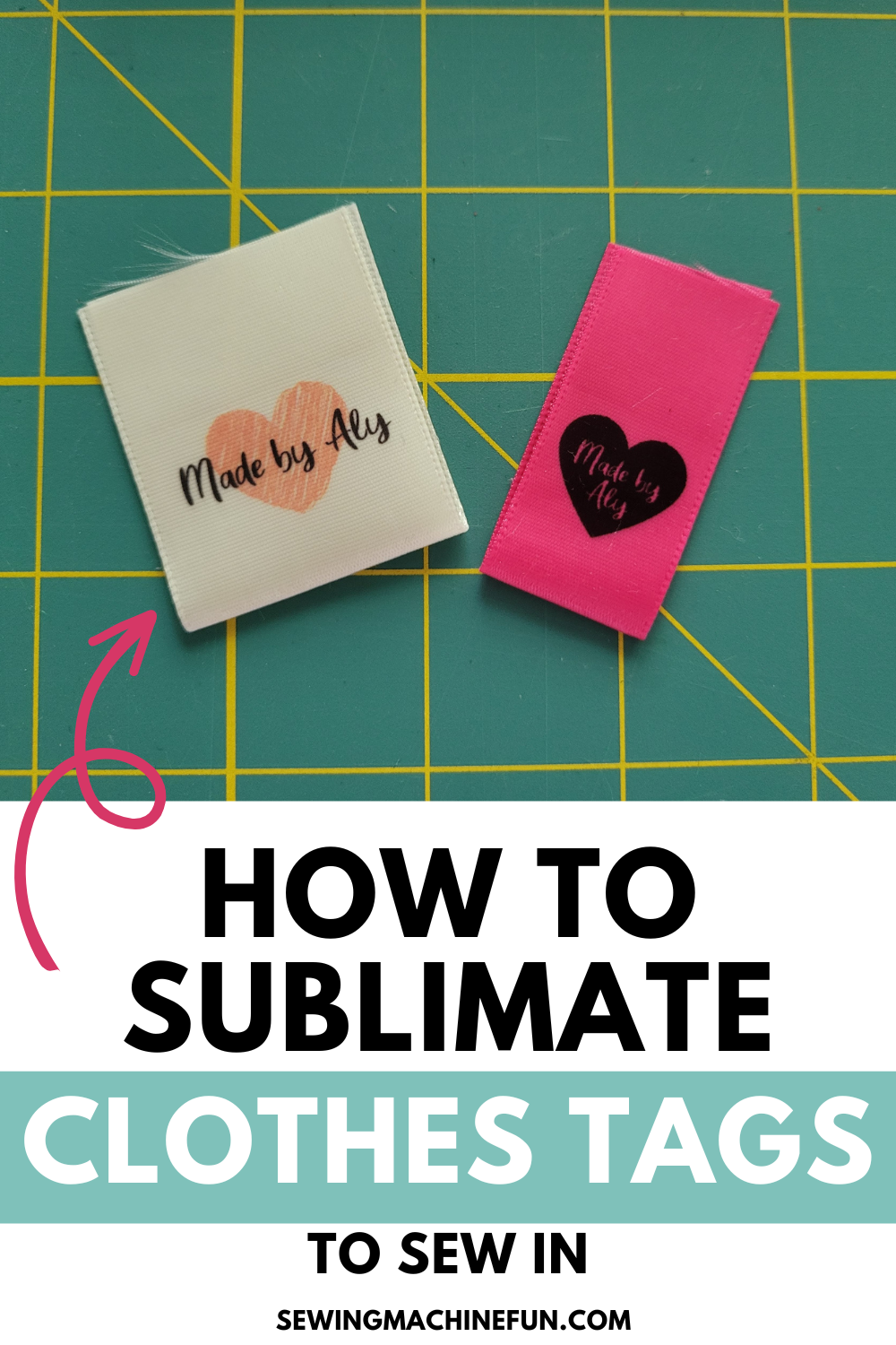 sublimation clothing tag tutorial