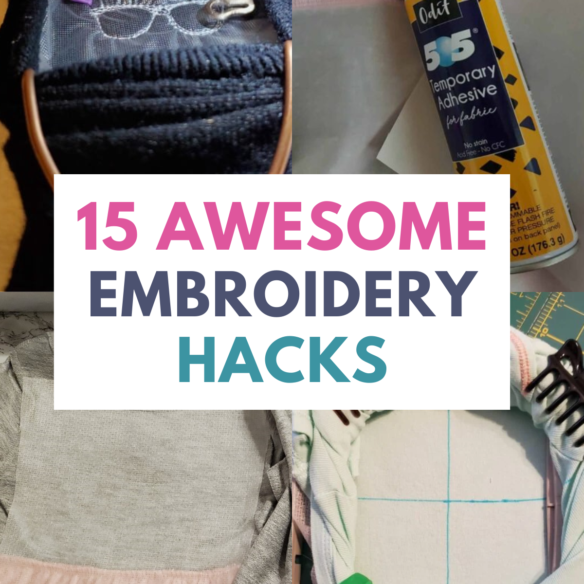 awesome embroidery hacks