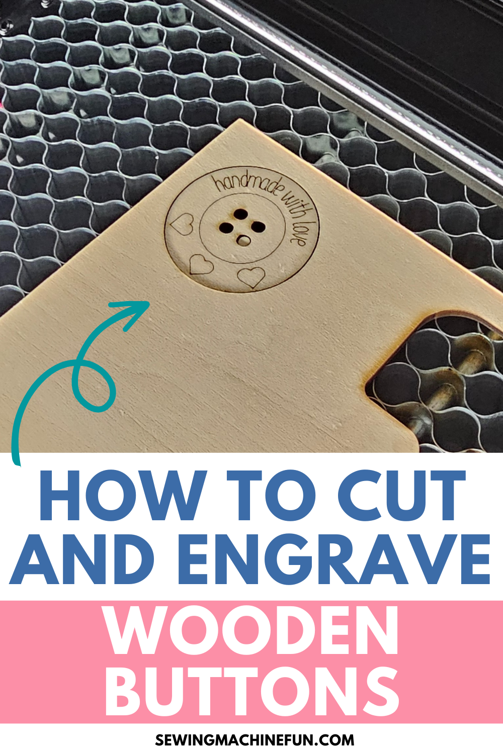 how to laser engrave wood buttons for sewing