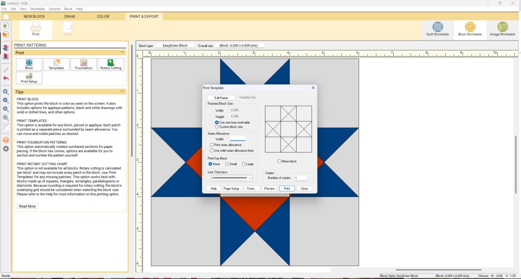 export design in EQ8