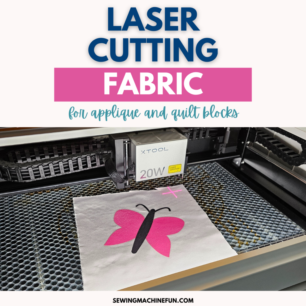 laser cutting fabric for applique and quilt blocks